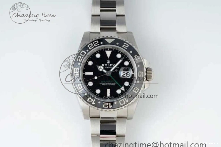 0114 GMT-Master II 116710 LN Black Ceramic 904L Steel NTF 1:1 Best Edition on Oyster Strap VR3186 CHS WaterResistant 2300